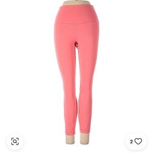 Lululemon high rise nulu leggings in salmon size 8